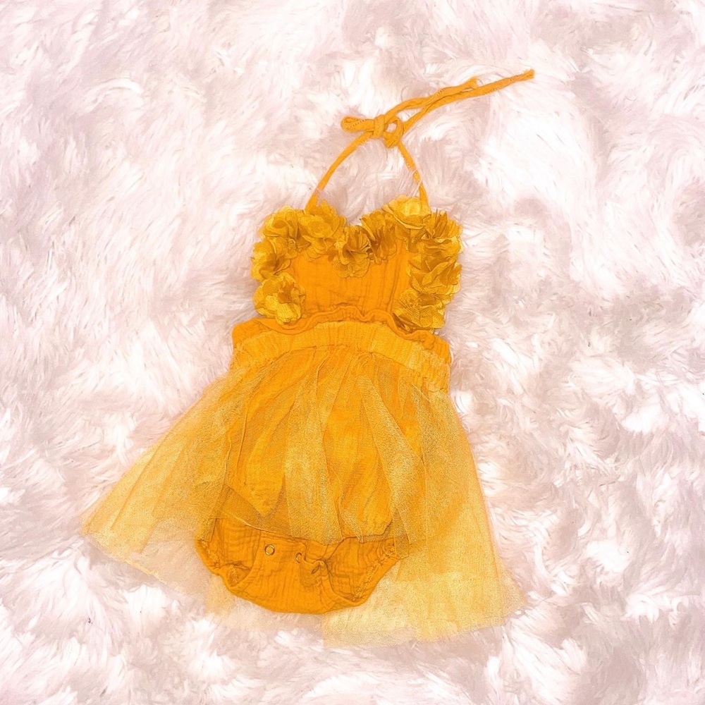 Fall mustard romper